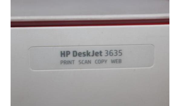 all-in-one printer HP, type HP Deskjet 3635, werking niet gekend, zonder kabels